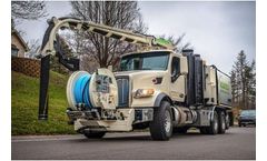 Aquatech - Model F-Series - Front-Mounted Hose Reel Combination Sewer Cleaner