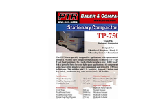 PTR - Model TP-750 - Tram-Pak Stationary Compactor - Cut Sheet