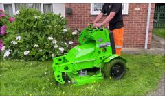 Mean Green Battery Powered Stand-On Mower The Fury Is Available In 32" and 36" Deck Sizes - Video