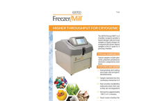 Cole-Parmer - Model SamplePrep HG-400 MiniG-1600 - Tissue Homogenizer and Cell Lyser - Brochure