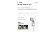 Valvan - Upstroke Tow Baling Press- Brochure