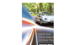 Electric Drive Vehicle Automotive Technician Training Courses Datasheet