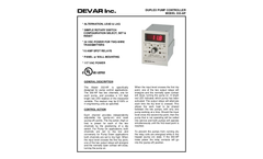 Devar - Model 3620 - Indicator/Controller Dual Relay - Brochure