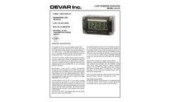 Devar - Model 18-LPI - Loop Powered Indicator - Brochure
