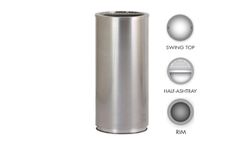 OTTO - Model Astrid I (RIM) (HAT) (ST) - Stainless Steel Bin