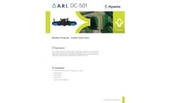 Aquestia A.R.I. - Model DC-500/501 - Backflow Preventer - Double Check Valve - Datasheet