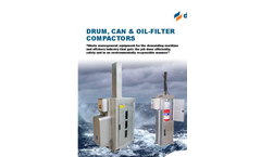 Delitek Oil, can & drum compactors