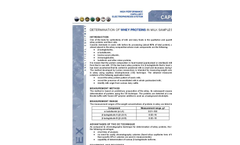 Determination of whey proteins in milk samples by capillary gel electrophoresis