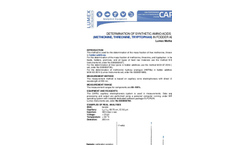 Application - Determination of synthetic amino acids (methionine, threonine, tryptophan) in fodder additives - Brochure