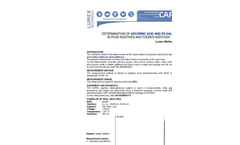 Application - Determination of Ascorbic Acid and its Salts in Food Additives and Fodder Additives - Brochure
