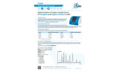 Determination of Water-Soluble Forms of Inorganic and Organic Anions in Soils -  Brochure