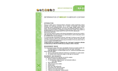 Determination of Mercury in Mercury-Containing Wastes - Brochure