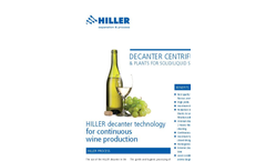 Decanter for Wine Production - Brochure