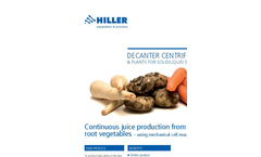 Decanter Centrifuge for Root Vegetable Juice Production - Brochure
