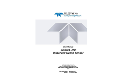 TAPI - Model 470 - Dissolved Ozone Analyzer - Manual