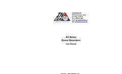 TAPI - Model AC Series - Air Cooled Ozone Generators - Manual