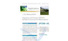 BVOC Flux Measurements with IONICON PTR-TOF 8000 - Brochure