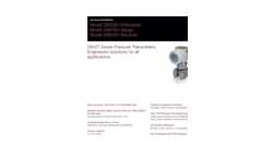 Differential Pressure Transmitters - 266DSH Data Sheet