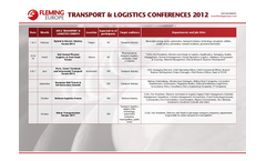 Transport & Logistics Conferences Brochure 2012
