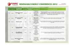 Renewable Energy Conferences Brochure 2012