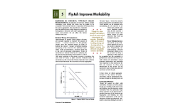 Fly Ash Improves Workability - Technical Bulletin