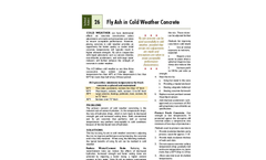 Fly Ash in Cold Weather Concrete - Technical Bulletin