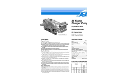 3545 - Triplex 35 Frame Plunger Pump Data Sheet
