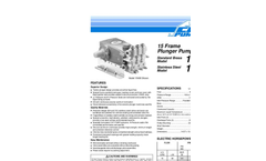 1540E Triplex 15 Frame Plunger Pump Data Sheet