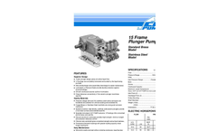 1530 Triplex 15 Frame Plunger Pump Data Sheet