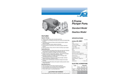 5 FR Plunger Pump Series Data Sheet