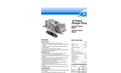 Model 650/651 15 FR Frame Plunger Pump Series Data Sheet
