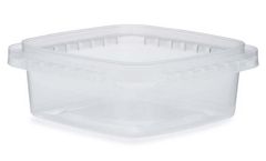 Berlin - Model v2332T31-B - PP Plastic Square Snap-Lock Tamper-Evident Containers