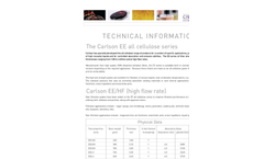 Carlson - Model EE Range - Depth Filter Sheets - Brochure