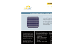 Artisun Select Monocrystalline Cells Specifications