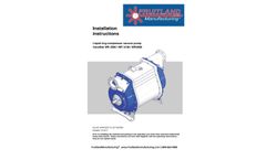 VacuStar - Model WR 2500 / WR 3100 / WR 4000 - Liquid Ring Compressor Vacuum Pump - Installation Instructions Manual