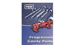 Roper - Model PC Elastomer Line - Conventional Progressive Cavity (PC) Pumps - Brochure