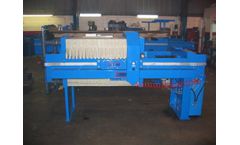 Sperry - Model 1000mm 16 Cubic Ft - PVC Air/Blow Manifold 1000mm Filter Press with 16 Cubic Ft Cake Capacity for Wastewater Treatment Facility