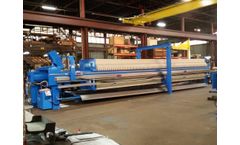 Sperry - Durable High-Pressure Hydraulic Filter Press for Industrial Oil Refinery Filtration - 250 Cubic Feet Capacity