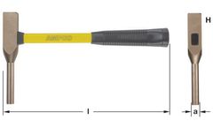 AMPCO - Model H-32FG - German Type Non-Sparking Hammer with Fiberglass Handle