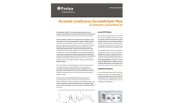 Measurement Solution for Accurate Continuous Formaldehyde Measurement Formaldehyde in Emissions and Ambient Air Applications - Datasheet