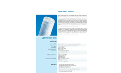 Wolftechnik - Model WPP and WBW - Depth Filters - Brochure