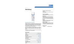 Gold - Surface and Anti-Corrosion Coating Sprays Brochure