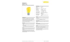 VEGAPULS - Model 11 - Compact Radar Sensor for Continuous Level Measurement - Brochure