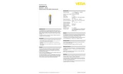 VEGABAR - Model 29 - Pressure Sensor with Switching Function - Brochure