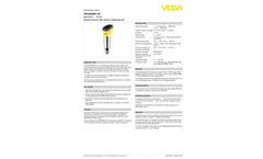VEGABAR - Model 38 - Pressure Sensor with Switching Function - Brochure