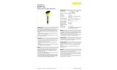 VEGABAR - Model 39 - Pressure Sensor with Switching Function - Brochure