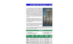 Model V1-series - Single Stainless Steel Housings Brochure