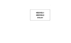 HD 2103.1 - HD 2103.2 - Thermo Anemometers - Brochure