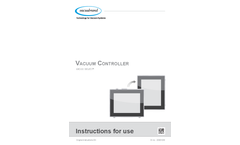 VACUU·SELECT® - Vacuum Controller - Manual
