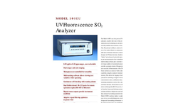 TAPI M100EU UV Flourescence SO2 Analyser (Trace Level) Brochure